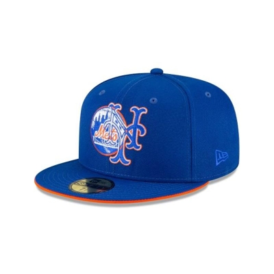 New York Mets Gorra | New Era MLB Double Logo 59fifty Fitted Cap Mexico - Azules
